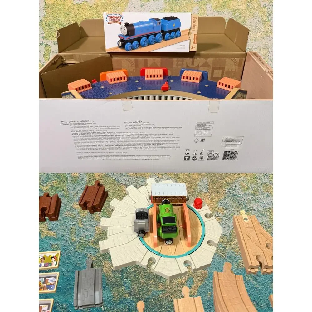 Thomas & Friends Wooden Railway Tidmouth Sheds HBJ81 Complete + Gordon Extras